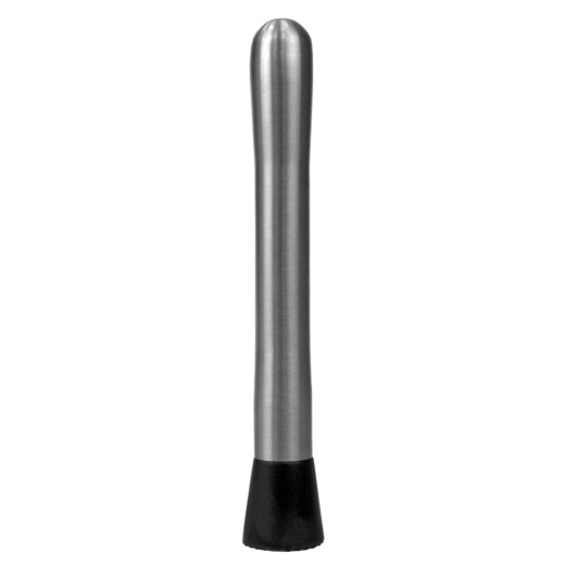 24 Pieces Home Basics Stainless Steel Drink and Cocktail Muddler, Black - Kitchen Utensils