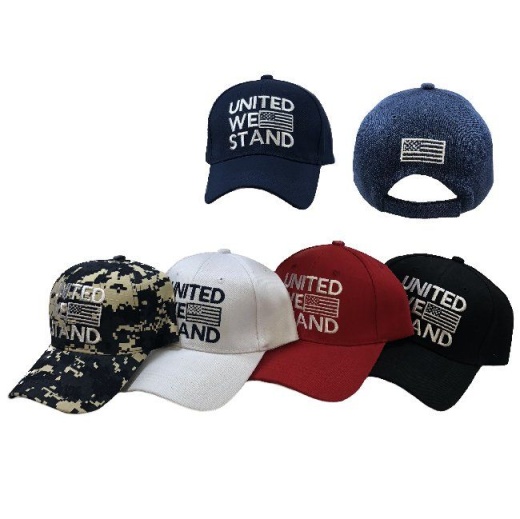24 Pieces United We Stand Ball Cap - Baseball Caps & Snap Backs