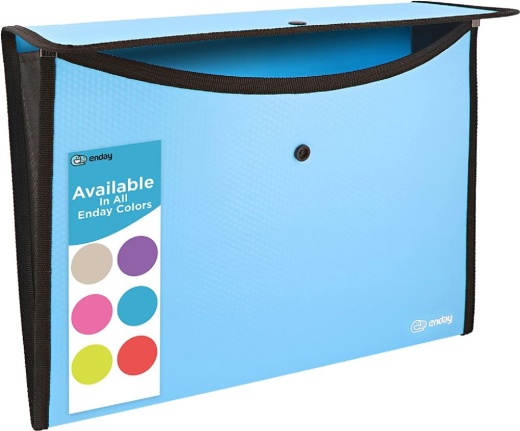 60 Pieces Square Flap Letter Size Document Holder, Blue