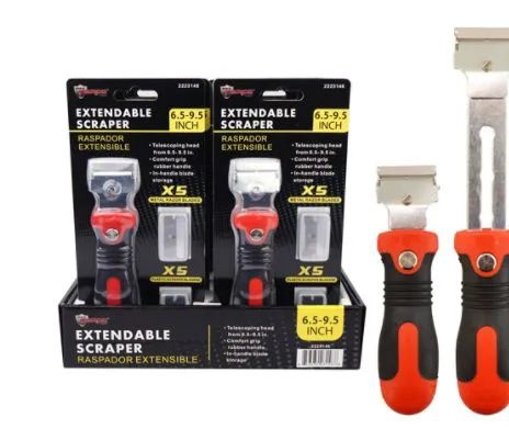 12 Pieces Extendable Scraper With Blades - Tool Sets