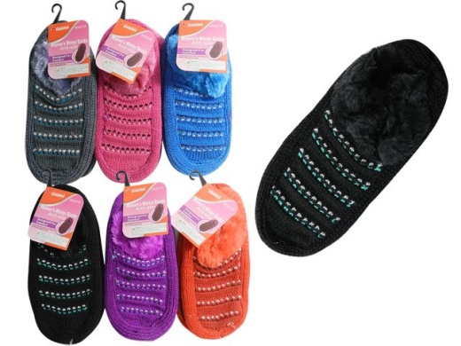 144 Pieces Socks Women with Dots - Comfortable Slipper Socks
