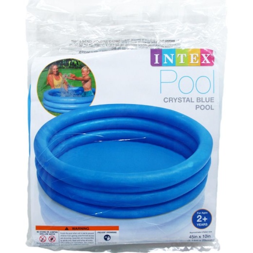 12 Pieces 45"X10" Crystal Blue Pool In Pegable Poly Bag - Summer Toys for Kids