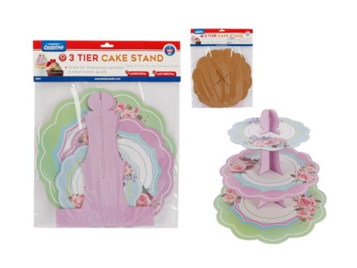 144 Pieces 3 Tier Cake Stand - Party Center Pieces