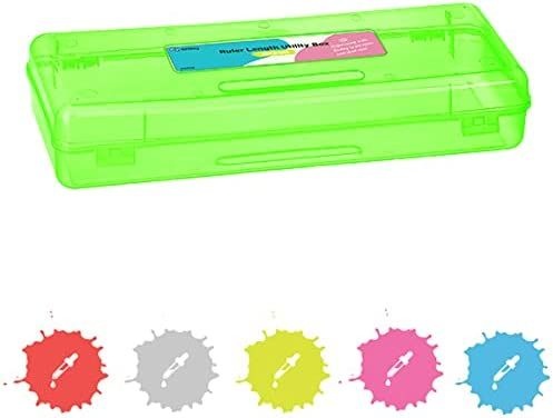 12 Pieces Multipurpose Ruler Length Utility Box, Green - Storage & Organization