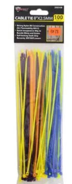 48 Pieces Cable Ties Colorful 100 Piece 8 Inch - Cable Wire Management Made Easy