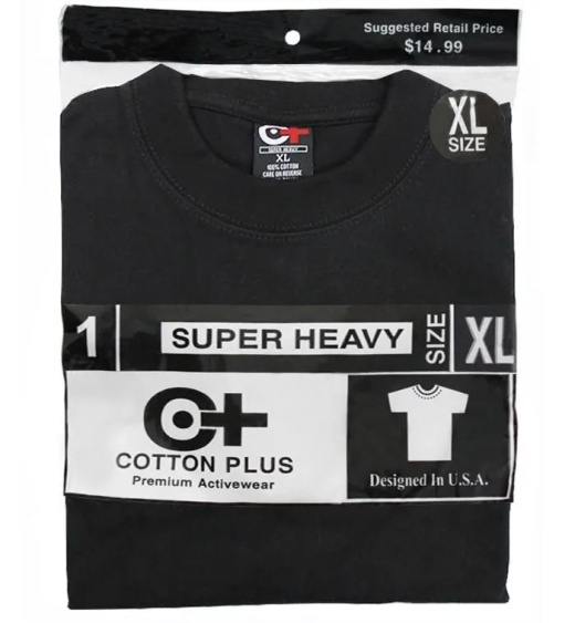 24 Pieces Men's Black Crew Neck T-Shirt, Size 5Xlarge - Mens T-Shirts
