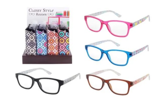 48 Pieces Classy Readers with Soft Pouch - Reading Glasses