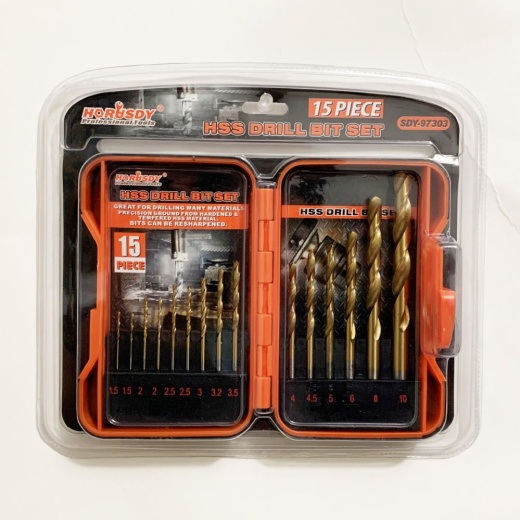 48 Pieces 15Pc Drill Bit Set - Drills And Bits