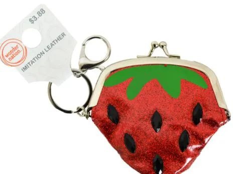 24 Pieces Clasp Coin Purse Strawberry - Leather Purses and Handbags