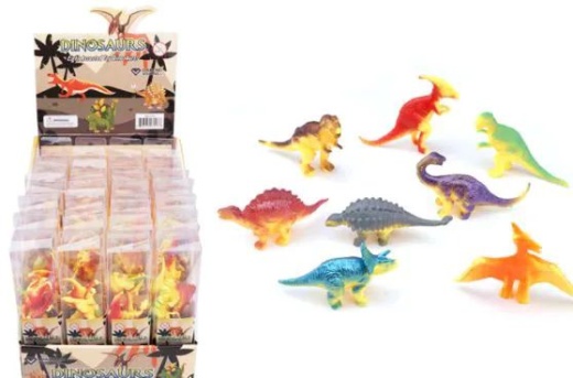 48 Pieces Toy Dinosaur Set - Animal & Reptile Figures
