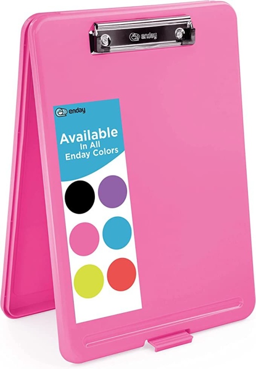 18 Pieces Translucent Clipboard Storage Case, Pink - Clipboards and Binders