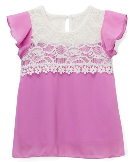 6 Pieces Girls' Top In 2 Asst Colors- Size 7-14 - Girls Tank Tops And Tee Shirts