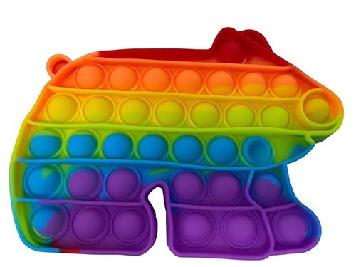 24 Pieces Collar Bear Push Pop Bubble Toys - Fidget Spinners