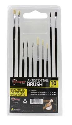 36 Pieces Artist Detail Brush Set 10 Piece - Paint and Supplies