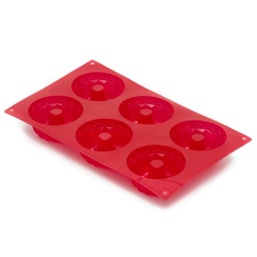 24 Pieces Home Basics 6-Cavity Silicone Mini Fluted Pan