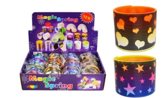 72 Pieces Slinky Stars And Hearts - Novelty Toys