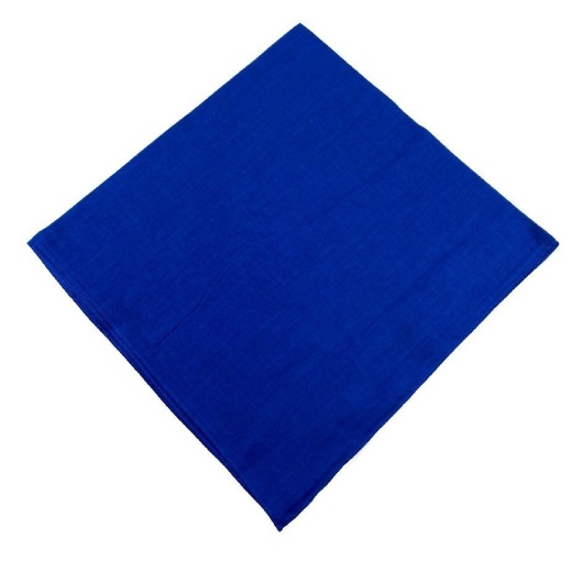 96 Pieces Bandana Solid Royal Blue - Bandanas