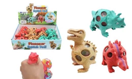 72 Pieces Dinosaur Squish Ball - Slime & Squishees