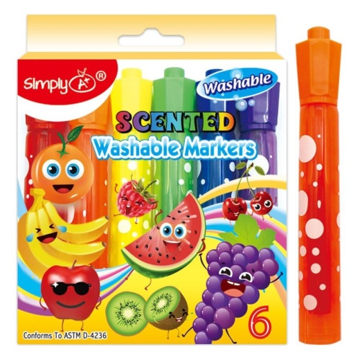 24 Pieces Scented Washable Markers - Markers