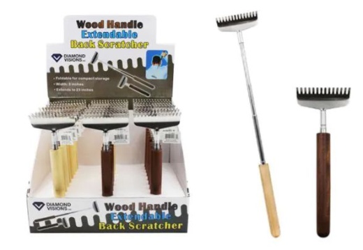 24 Pieces Wood Handle Extendable Back Scratcher - Back Scratchers and Massagers