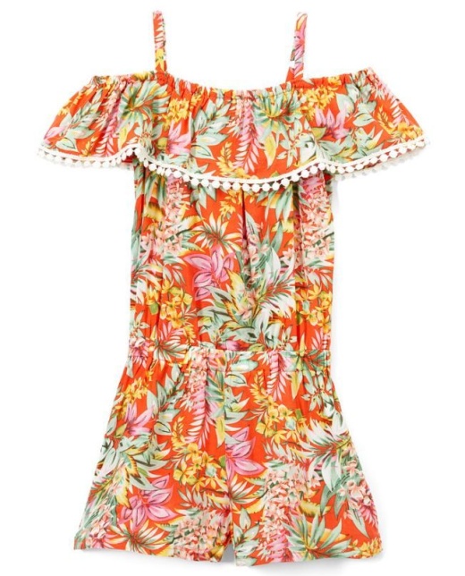 6 Pieces Girls' Rayon Romper In Size 2T-4T - Girls Dresses And Romper Sets