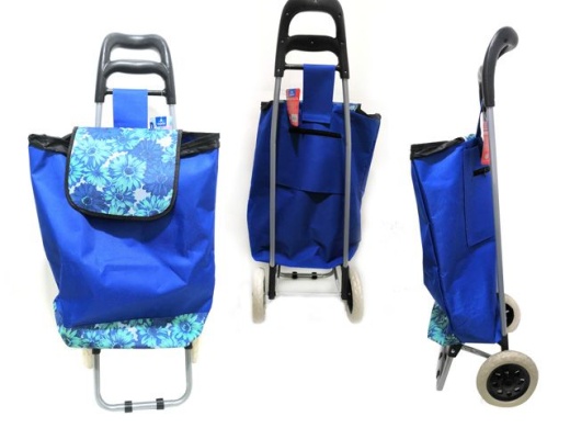 10 Pieces Printed Shopping Cart with Wheels - Tote Bags & Slings