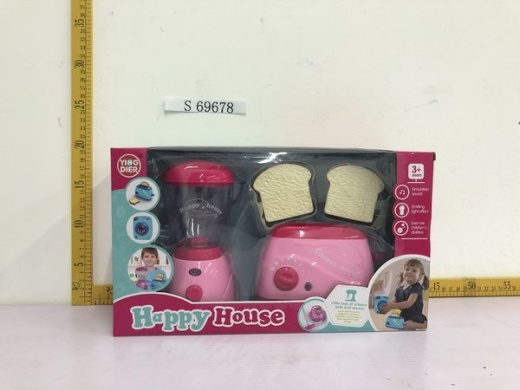 12 Pieces Blender & Toaster Set for Girls - Kitchen Play Made Fun!