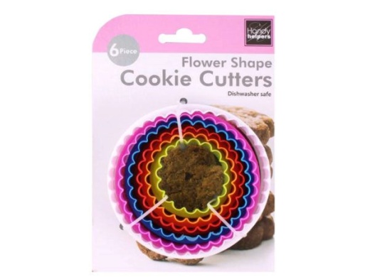 24 Pieces 6 Pack Flower Ruffle Cookie Cutters - Kitchen Gadgets & Tools