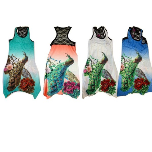 12 Pieces Peacock Lady Blouse Top In Assorted Color - Womens Fashion Tops