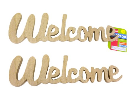 96 Pieces Wooden Words 'Welcome' Wall Decor