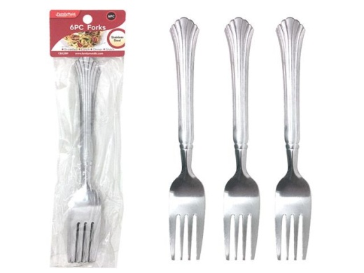 96 Pieces 6 Piece Stainless Steel Forks - Kitchen Cutlery