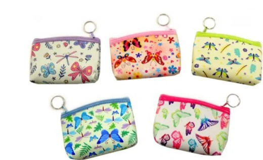 72 Pieces Butterfly Coin Purse - Leather Purses and Handbags