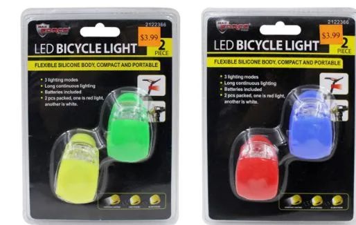 36 Pieces Led Bike Light 2 Piece - Biking Essentials