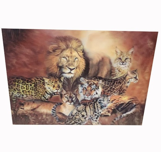 48 Pieces Wild Kingdom Canvas Picture - Wall Decor for Home