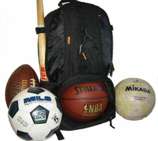 20 Pieces Sports Backpack With Ball Compartment - Ideal for Team Sports