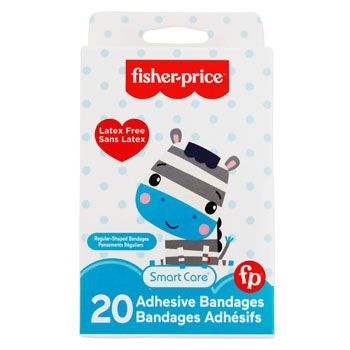 24 Pieces Bandages Kids 20ct Fisher Price Latex Free Boxed - Bandages and Support Wraps