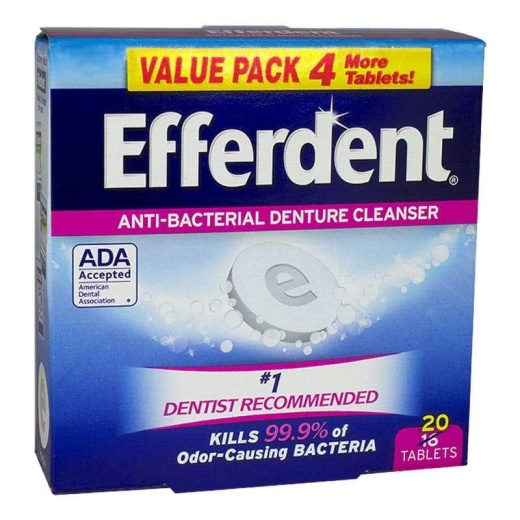 24 Packs Anti Bacterial Denture Cleanser - Oral Hygiene for Donation