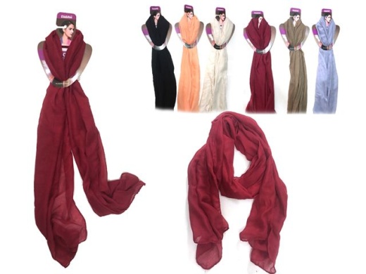 144 Pieces Scarf Stitched Edge - Winter Scarves