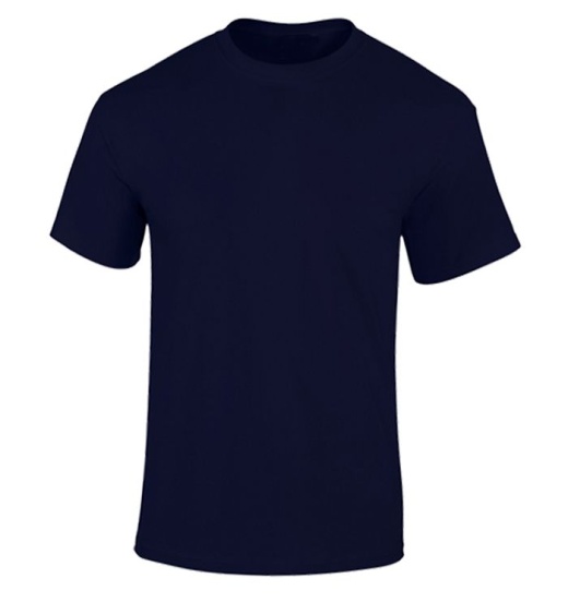 24 Pieces Men's Fruit Of The Loom Navy Cotton T-Shirts, Size 4Xl - Mens T-Shirts