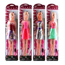 72 Pieces 11.5 Inch Girl Party Dress With Accessories - Dolls