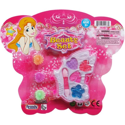 96 Pieces Makeup Beauty Set on Blister Card - Girls Toys