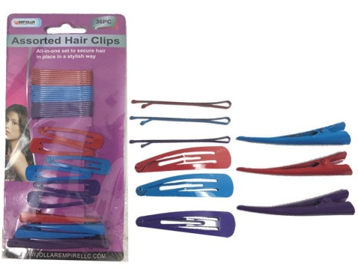 96 Pieces Hair Clips in Assorted Colors - Hair Accessories