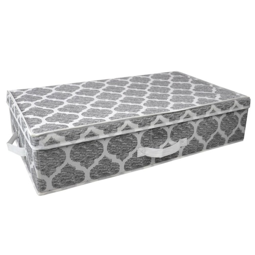 12 Pieces Home Basics Arabesque Non-Woven Under The Bed Organizer