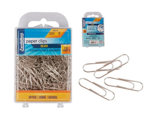 96 Pieces 300 Paper Clips - Silver Paper Clips for Office and Home Use