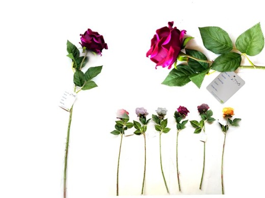 144 Pieces Premium Single Stem Rose Flower - Artificial Flowers in Assorted Colors
