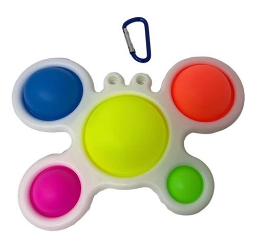 24 Pieces Butterfly Simple Dimple Fidget Pops - Fidget Spinners
