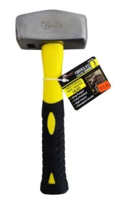 12 Pieces Fiberglass Drilling Hammer 3 Pounds - Hammers