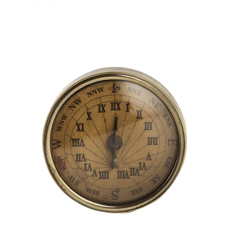 18Th C. Compass-Sundial, Small