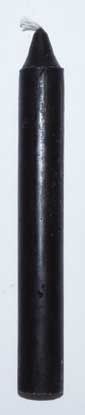 Black 6" Household Candle