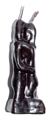 5 1/2" Lovers Black Candle